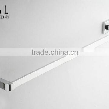 New square design accessories for bathroom Brass Chrome finishing Wall mounted Single towel bar