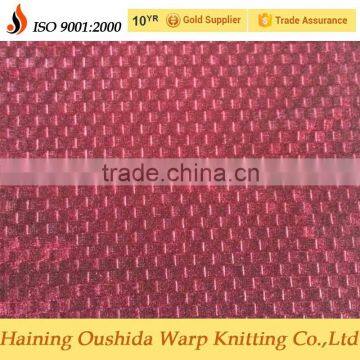 micro Korean velvet with Square shape for garment