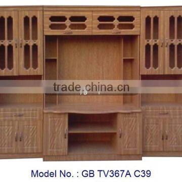 New Models TV Cabinet MDF Furniture With Showcase, tv hall cabinet living room furniture designs, lcd tv cabinet design, tv unit