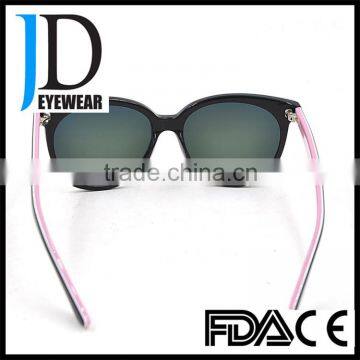 Top Selling Products 2015 Blue Coated Sunglasses for Girls Acetate Sunglasses Bulk Buy From China