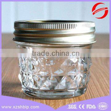 125ml mini glass jar with metal screw top lid