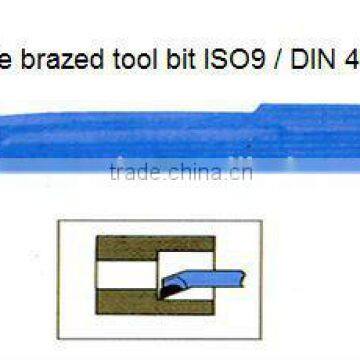 Carbide brazed tool bit ISO9 / DIN 4974