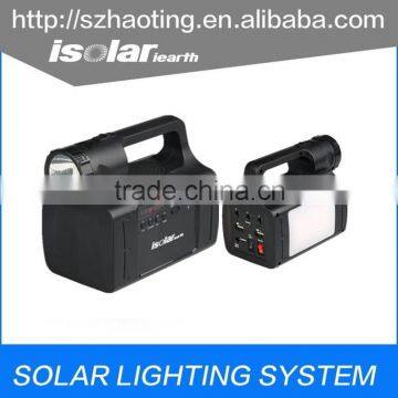 IS-1366S solar power system with solar lights and home solar panel kits for indoor and outdoor