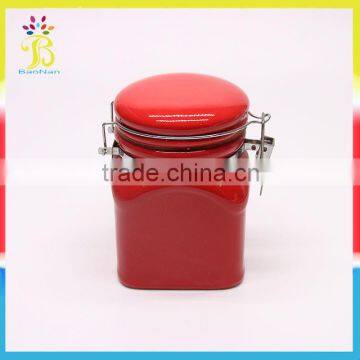 Normally Design Cheap Ceramic Colorful Seal Jar for Promotional photo-3