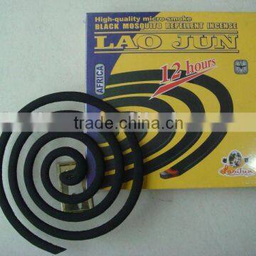 AFRICA Market Hot-sell Smokeless 100% Natural Fiber Black Mosquito Coil