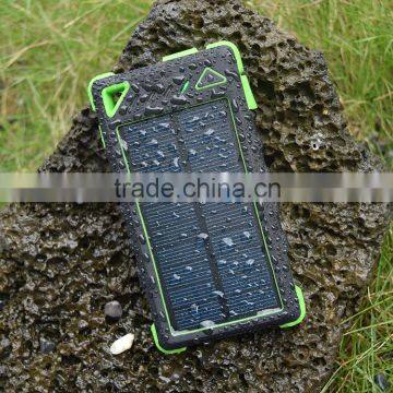 8000mah Rohs Dual Usb Waterproof Wholesale Solar Cellphone Charger photo-2