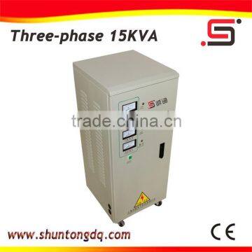 China Manufacturer SVC 15kva 3 phase electric current refrigerator voltage stabilizer