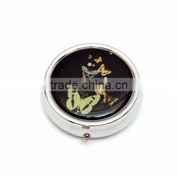 Promotional weekly decorative victamin pill box for travelling with PU bag