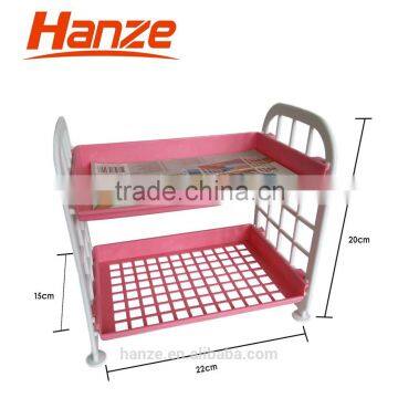 2 Layers Plastic Sundries Shelf/ Storage Rack For Kitchen Or Bathroom