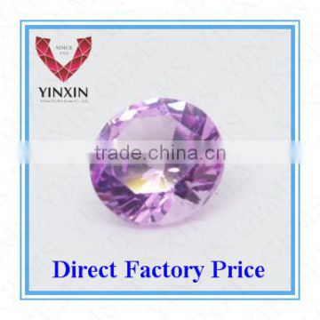 Fashion Shining Synthetic Ruby#1.5 Pink Ruby Round Shape 2.25mm Corundum