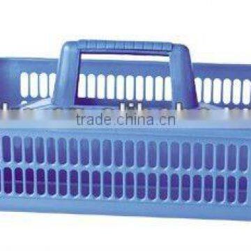 durable plastic bath baskets with handle