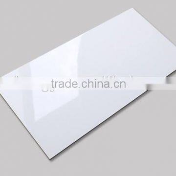 China supplier 12x24 rectified glossy white tiles 300x600