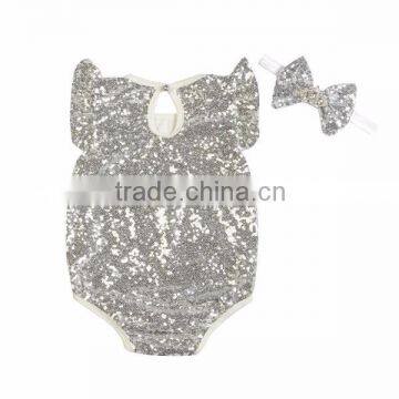 Wholesale Price Sequin Romper for Baby Girl Boutique Clothing From Kapu Craft photo-4