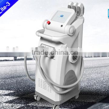 Best hair removal machine Medlite 3 / Elight + SHR + OPT System hair removal machine with 3 handles