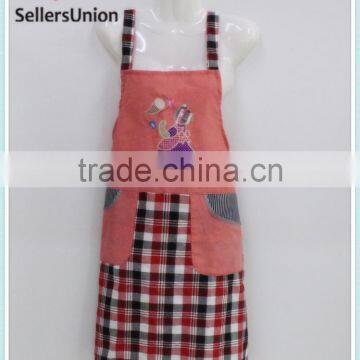 No.1 yiwu commission agent wanted China Factory Cotton Kitchen Apron with Shoulder Straps