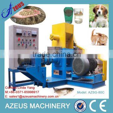 AZEUS fish food pellet usage sinking & floating fish feed extruder machine with CE