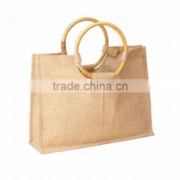 Excellent quality low price jute wholesale reusable shopping bags