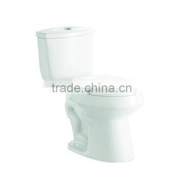 Sanitary ware ceramic siphon flushing two piece WC toilet