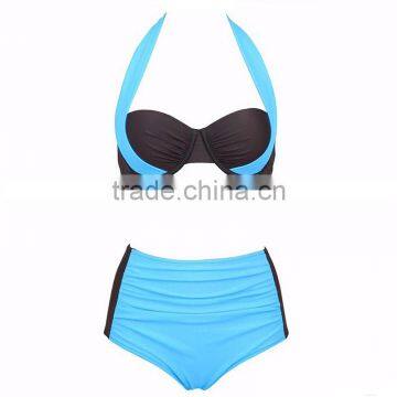 Women's Bandage Cris Cross Swimwear Push Up Bating Suit High Waist Bikini photo-4