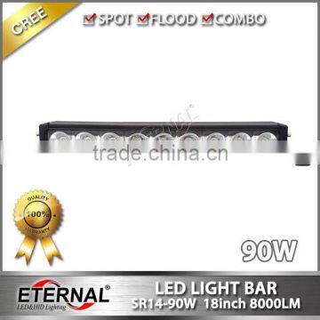 18in 90W Led Light Bar Curved Single Row Slim for 4x4 4WD Wrangler Rubion Radius Working Lamp photo-2