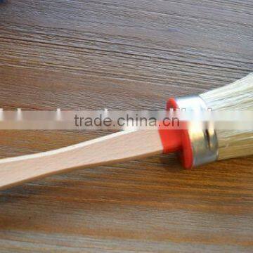Artisan Series - Oval Chalk Paint Waxing Brush, Large, Professional Brush, Pure Bristle, Varnished Wood Handle