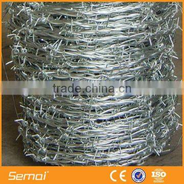 High Tensile Galvanized Iron 14x14 Barbed Wire Price