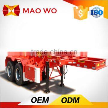 Plate Semi trailer and tri-axle 20ft flatbed trailer with container lock for sale