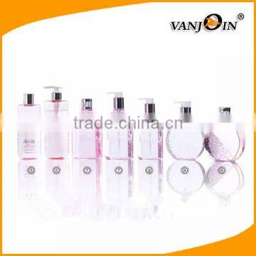 Transparent Cosmetic Pump Bottle Label Design