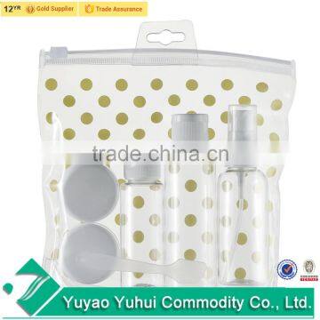 China Hot Sale Mini Pet Travel Set/plastic Travel Cosmetic Bottle Set/6pcs Travel Bottle Set in Pvc Bag photo-4