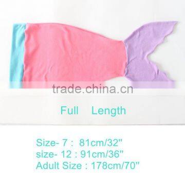Wholesale Adult/Child/baby Comfortable Soft Mermaid Tail Blanket photo-5
