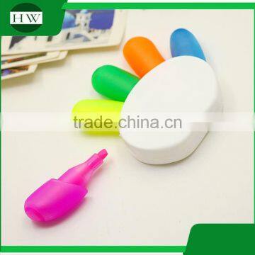 Private Label Mini Hand Palm Multi Color 5 in 1 Highlighter Pen photo-3