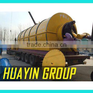 Waste Tire Pyrolysis Pyrolysis Plastic Tyre Waste to Crude Oil Fuel Oil Plant no Emission photo-2