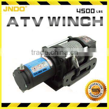 CE approved 4500lbs ATV Winch with synthetic line