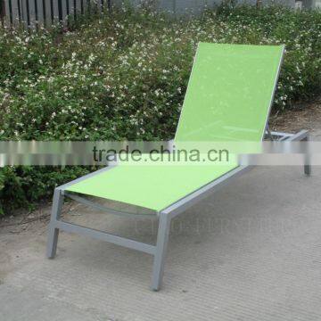 Outdoor Canvas Beach Chair Pool Chaise Lounger photo-5