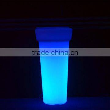 plastic cemetery vase LED out door decorative flower pot