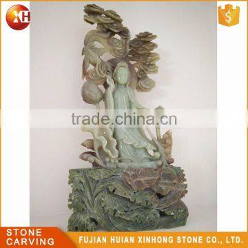 Oriental Treasure Precious Lively Jadeite Natural Jade Statue photo-3