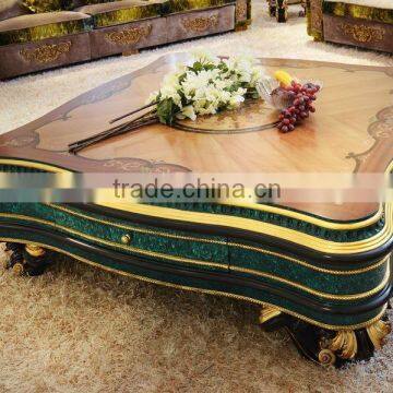 Luxury French Baroque Design New Classic Fabric Living Room Furniture Sofa Set/ Elegant Floral Wooden Hand Carved Sectional Sofa photo-5