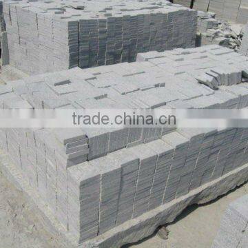 Seasame white granite paving stone, 100*100*20mm cube stone ,flamed surface