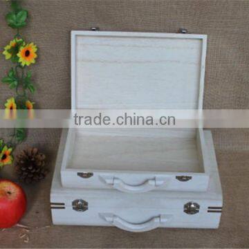 White Wholesale Empty Lightweight Wood First Aid Box With Handle photo-5