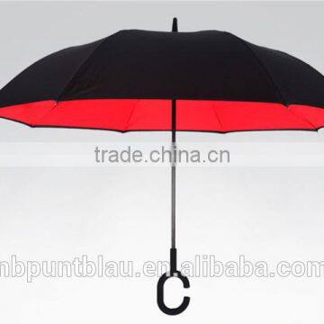 New Car Straight Upside Down Reverse Umbrella With c Handle photo-2