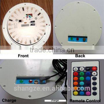 direct charge RGB rechargable lithium battery/led light for bright led furniture