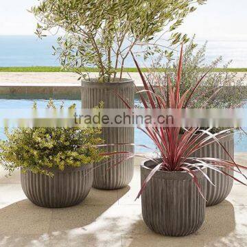 Cheap Fiberglass Planters Wholesale European Flower Pot for Sale photo-2