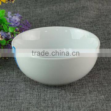 Cheap High Quality White Round Ceramic Coconut Bowl Restaurant Rice Bowl