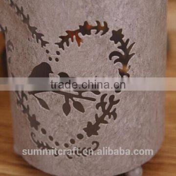 Hollow Metal Reindeer Candlestick Wedding Candle Holder photo-3
