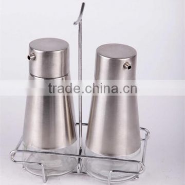 2pcs glass bottle for oil and vinegar