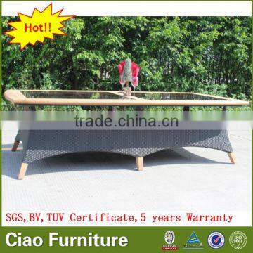 Garden Oblong Teak Wood 12 Seater Dining Table Outdoor Furniture photo-3