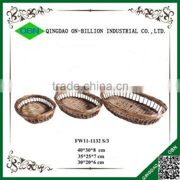 Hand Woven Natural Material Wicker Wholesale Bread Basket photo-2
