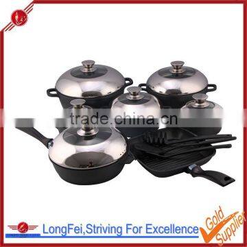 Korea Eco Die-cast Aluminum Ceramic Colour Cookware Set With Induction Bottom photo-2
