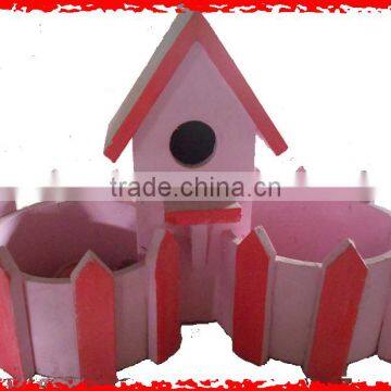 Pink house bilateral wooden faceplate