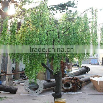 2017 hot sale China wholesale plastic artificial outdoor willow tree